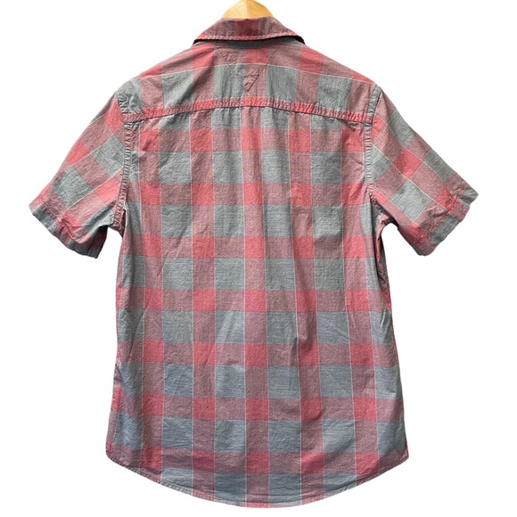 Men’s Tommy Hilfiger short sleeve plaid button‎ up shirt - Picture 2 of 5